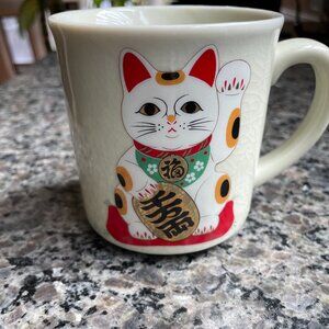 Japanese cup,  cat design